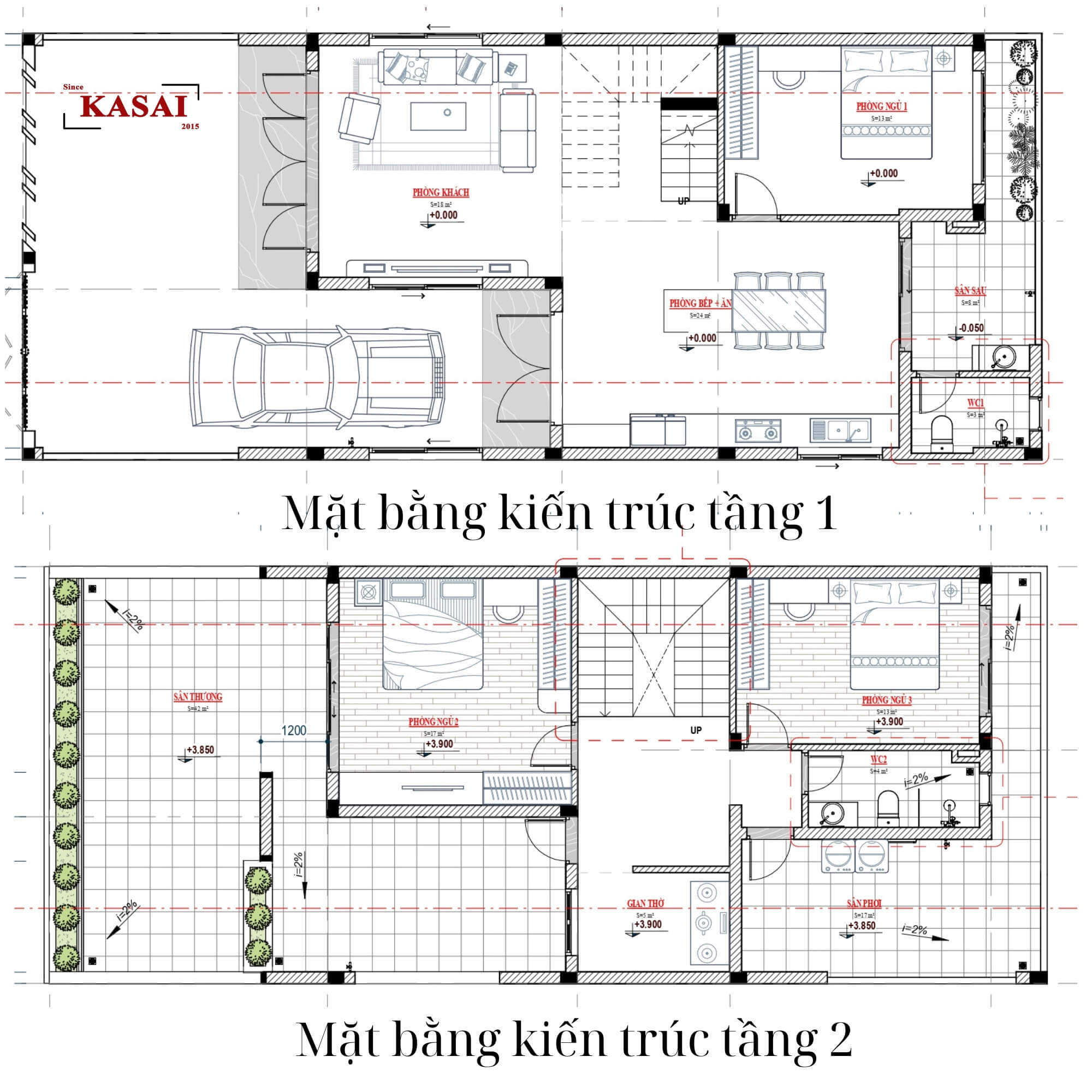 8x12m bản vẽ nhà 2 tầng mái Nhật