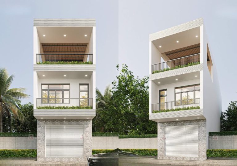 Bản vẽ thiết kế nhà 3 tầng 4 phòng ngủ