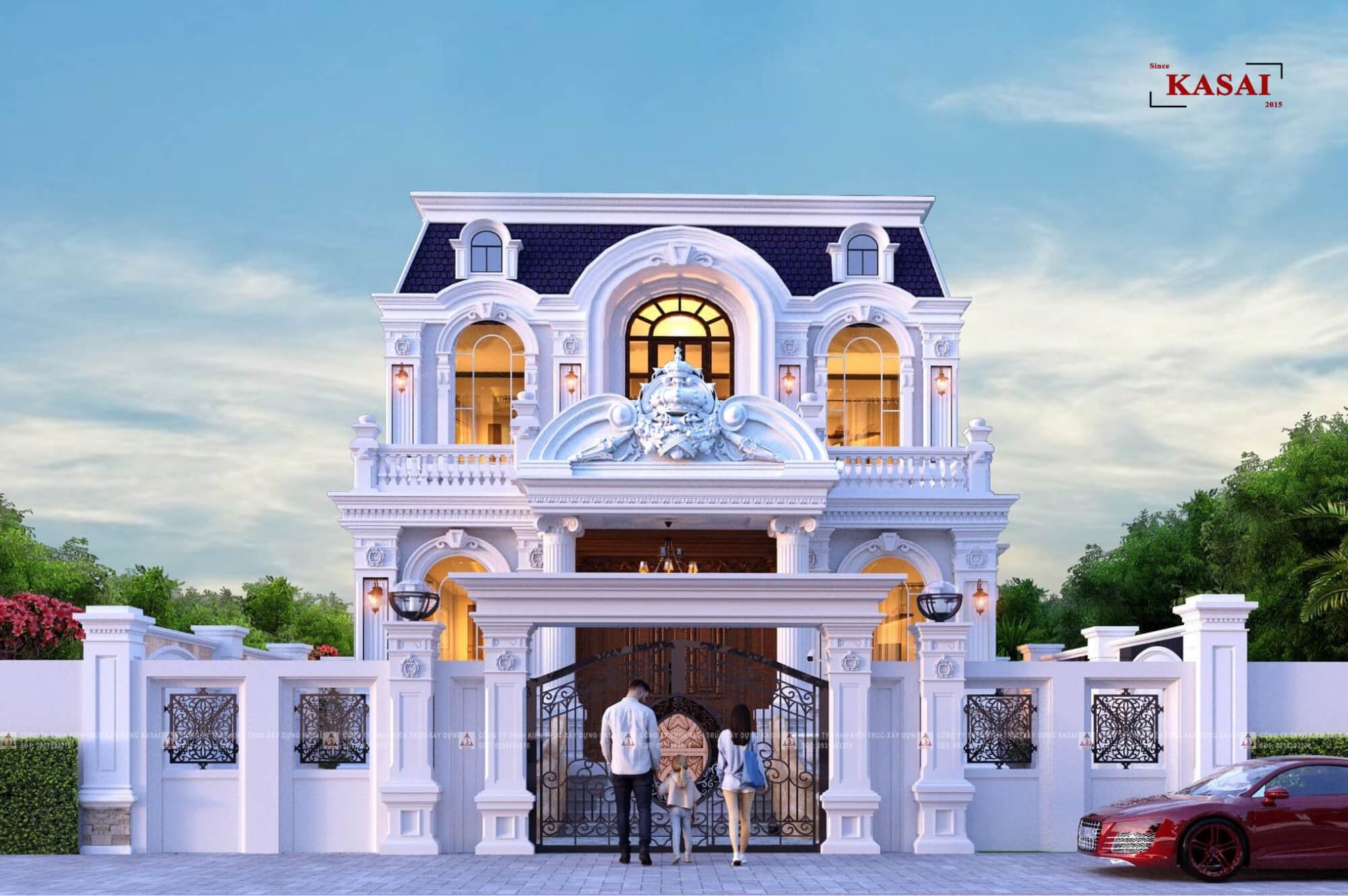 Biệt thự 2 tầng tân cổ điển