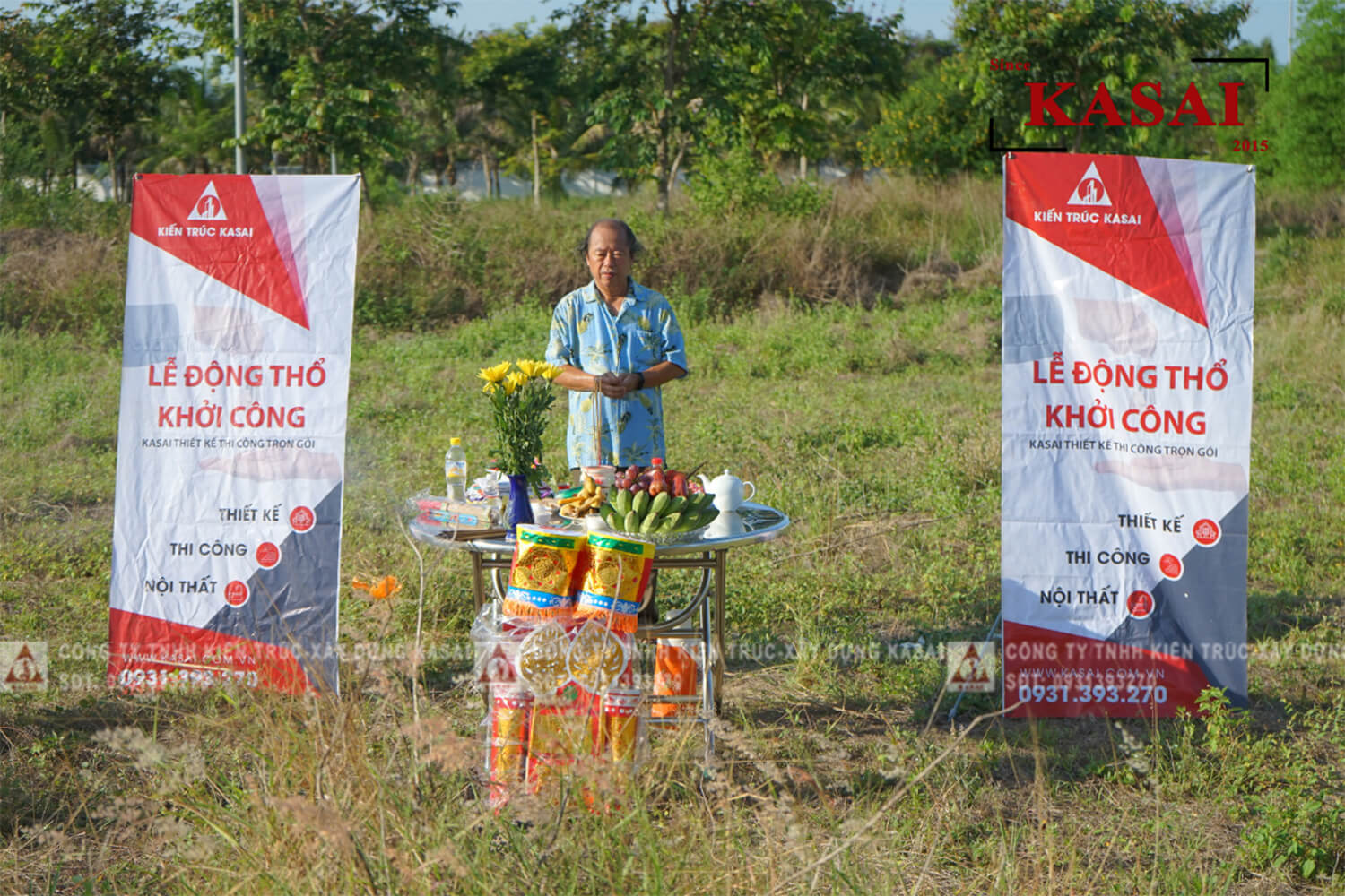 Động thổ nhà anh Tuấn