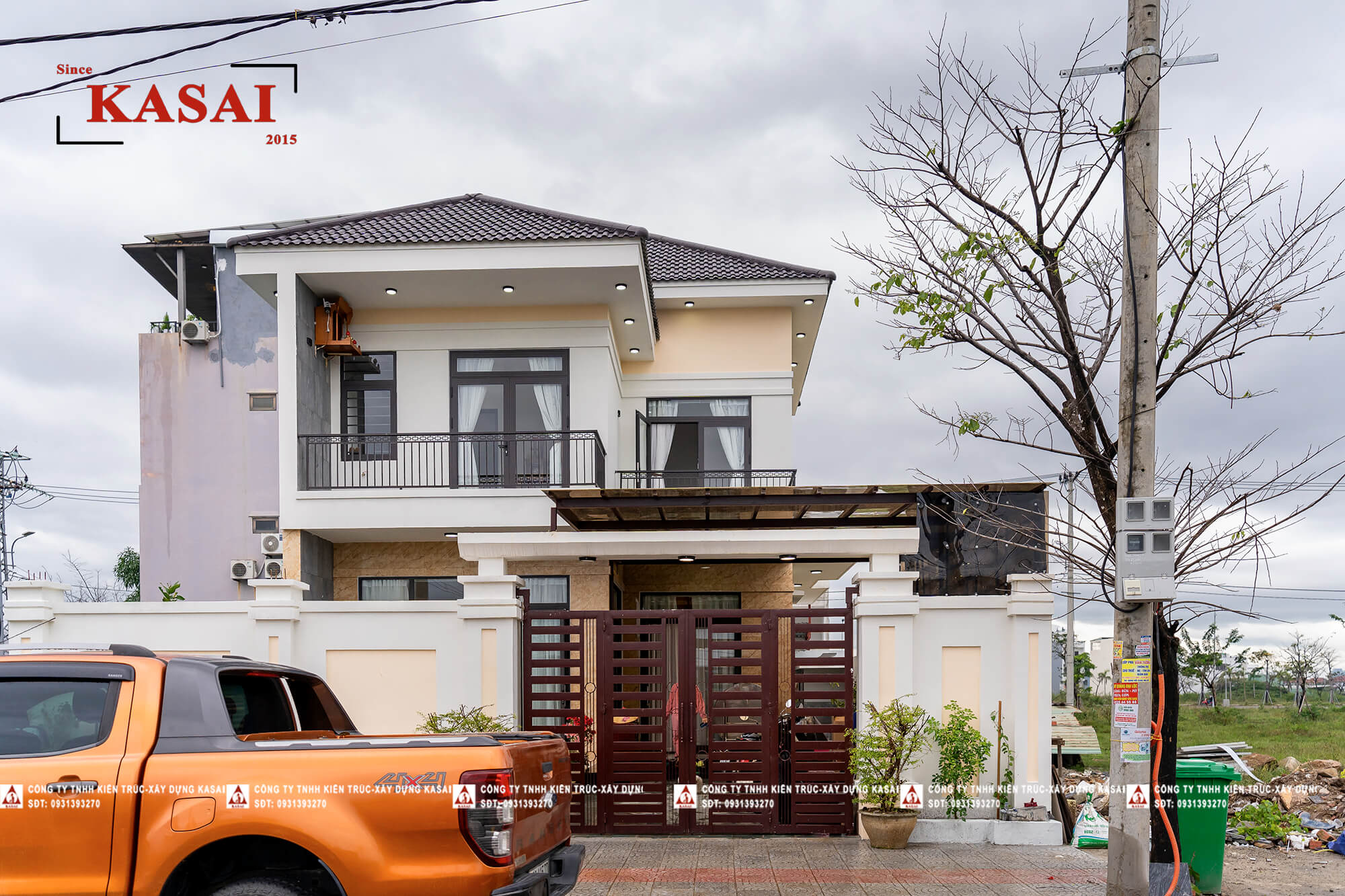 Ngắm trọn vẻ đẹp công trình nhà 2 tầng mái Nhật tại Đà Nẵng