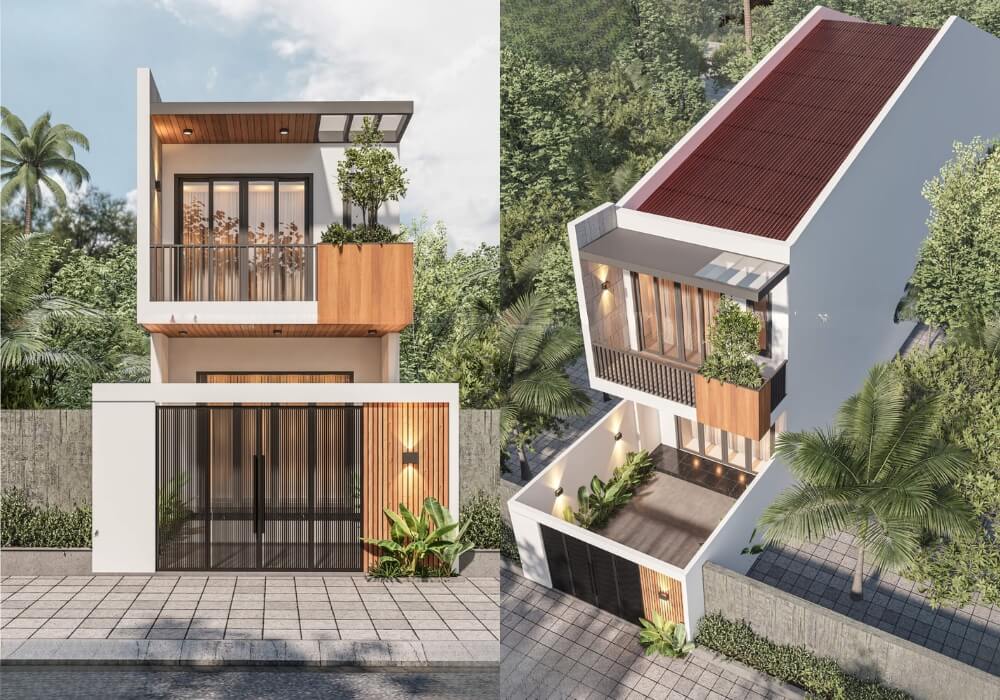 Mẫu thiết kế nhà ống 2 tầng 5x30m đầy hiện đại và tinh tế