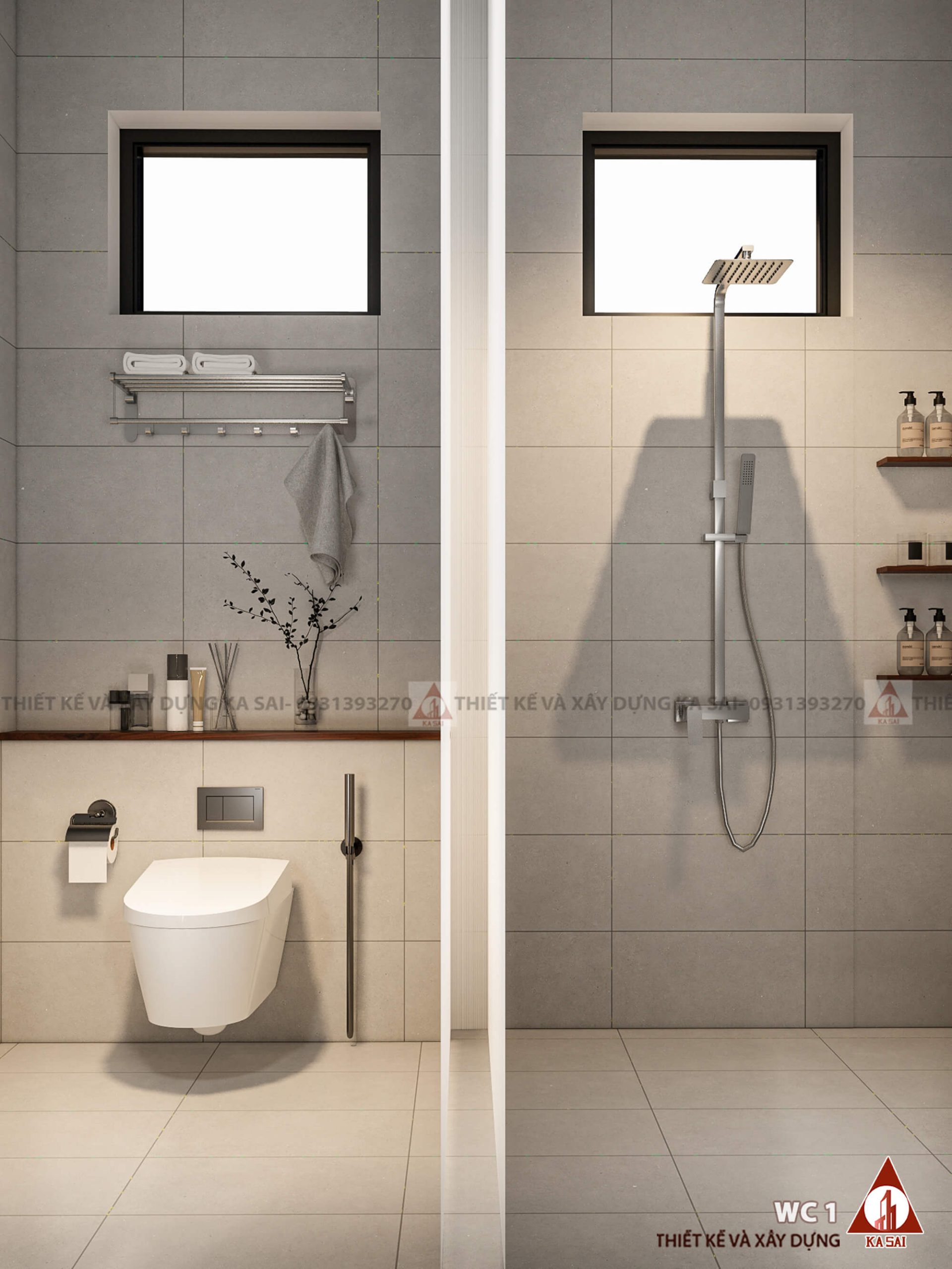 Mở cửa sổ phòng vệ sinh nhỏ 4m2