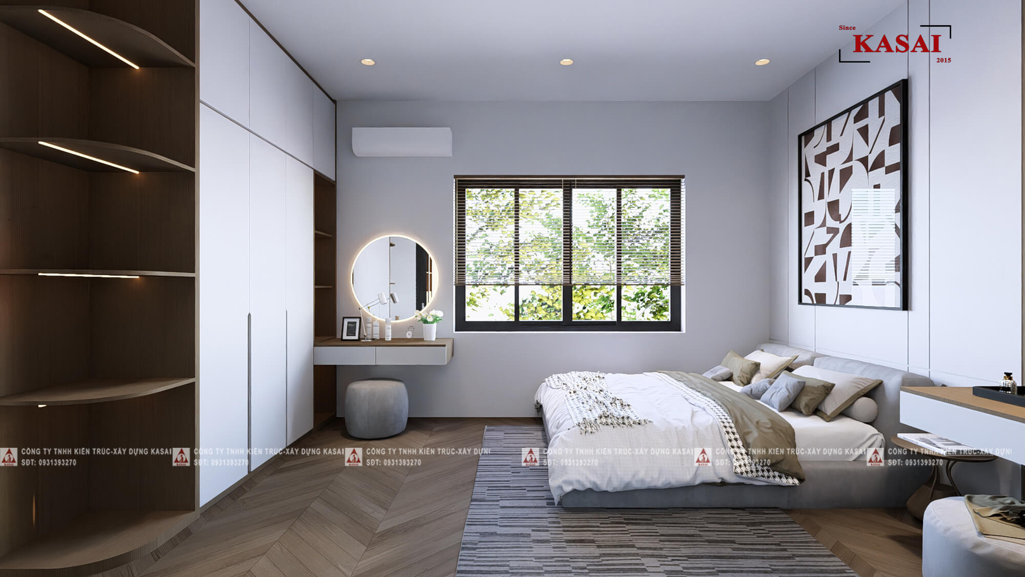 Phòng ngủ 2 2 tầng 6x15m bản vẽ nhà 6x15m