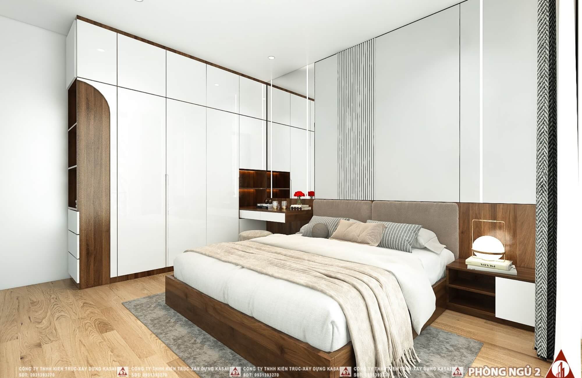 Phòng ngủ 2 mẫu nhà phố kết hợp kinh doanh mặt tiền 5m