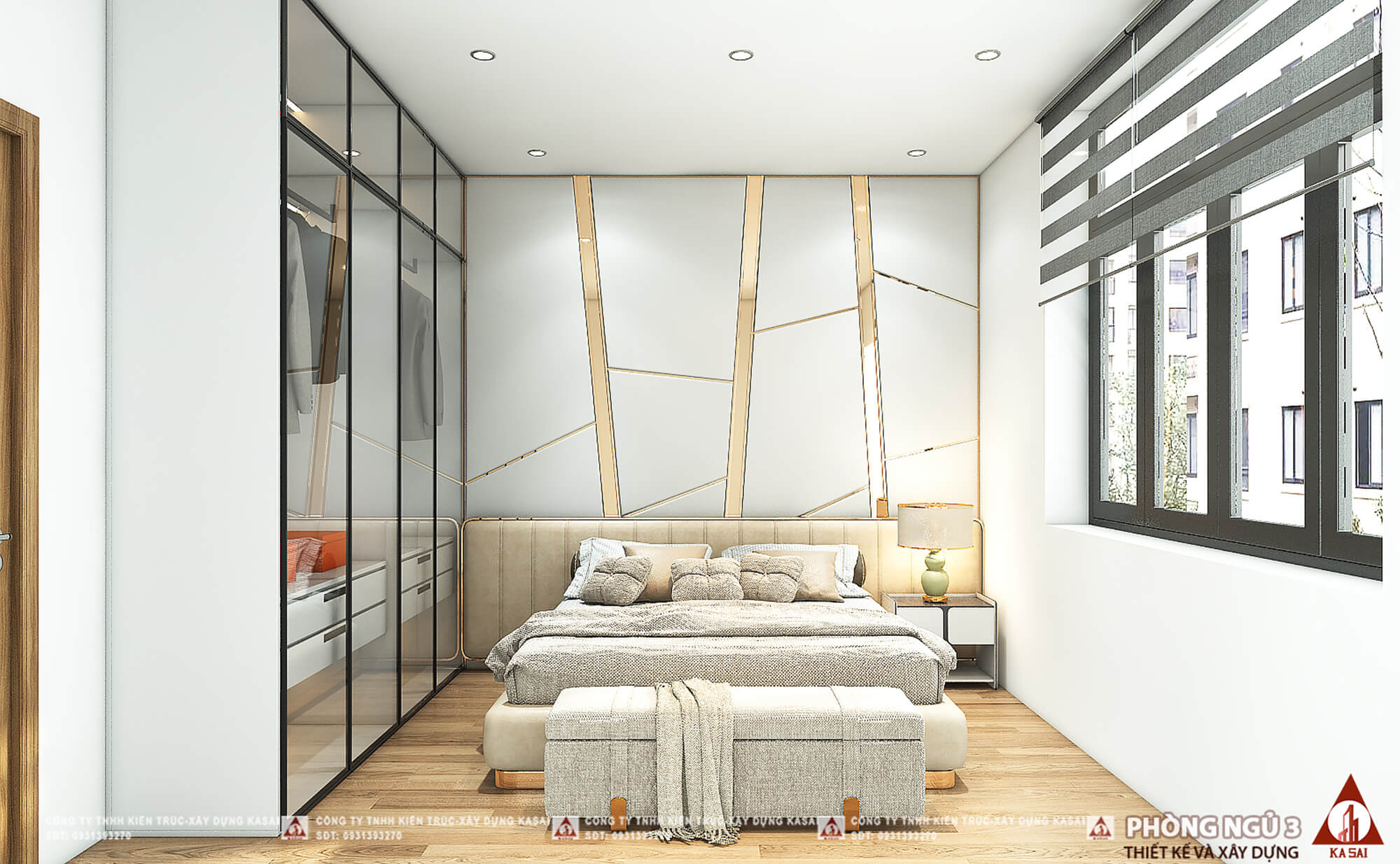 Phòng ngủ 3 nhà 2 tầng mặt tiền 11m