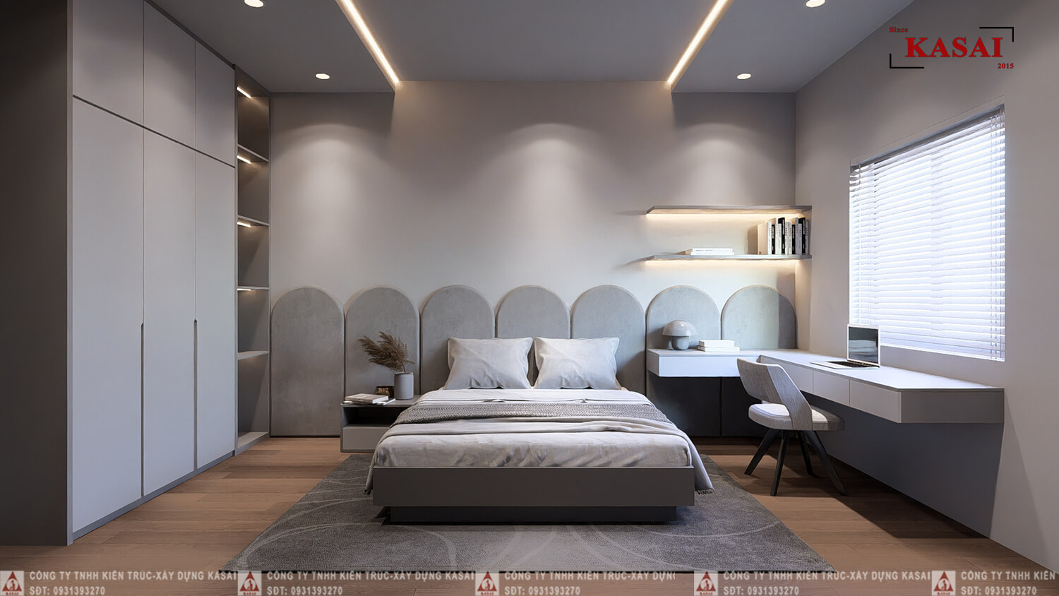 Phòng ngủ 4 nhà 3 tầng 4 phòng ngủ