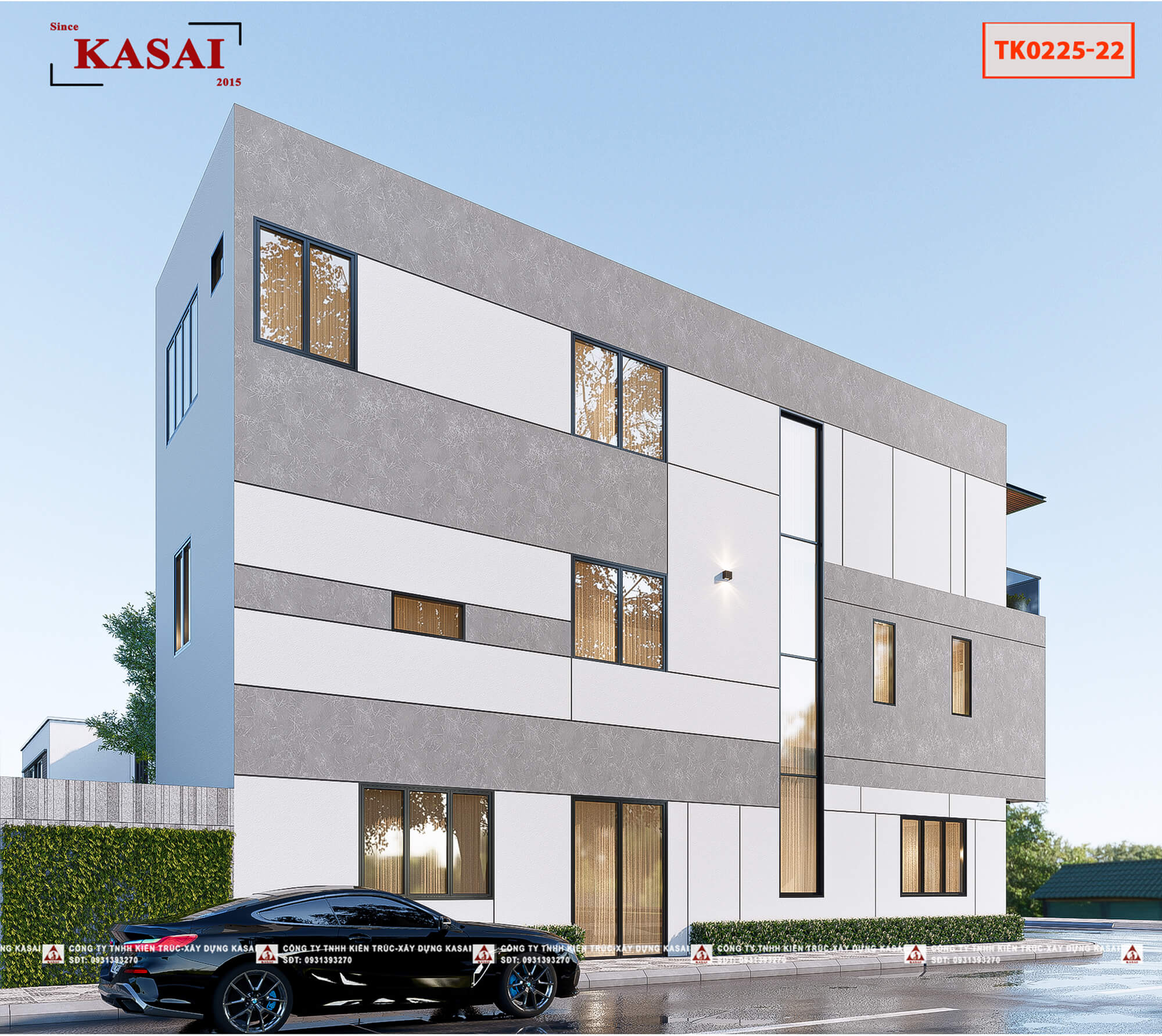 Mẫu nhà 2 mặt tiền 5x20m