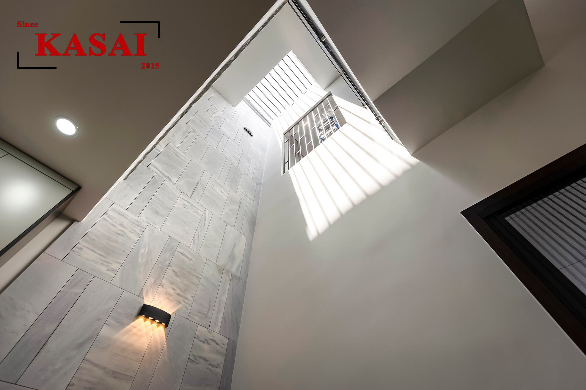 Giếng trời nhà 3 tầng Thùy Dương