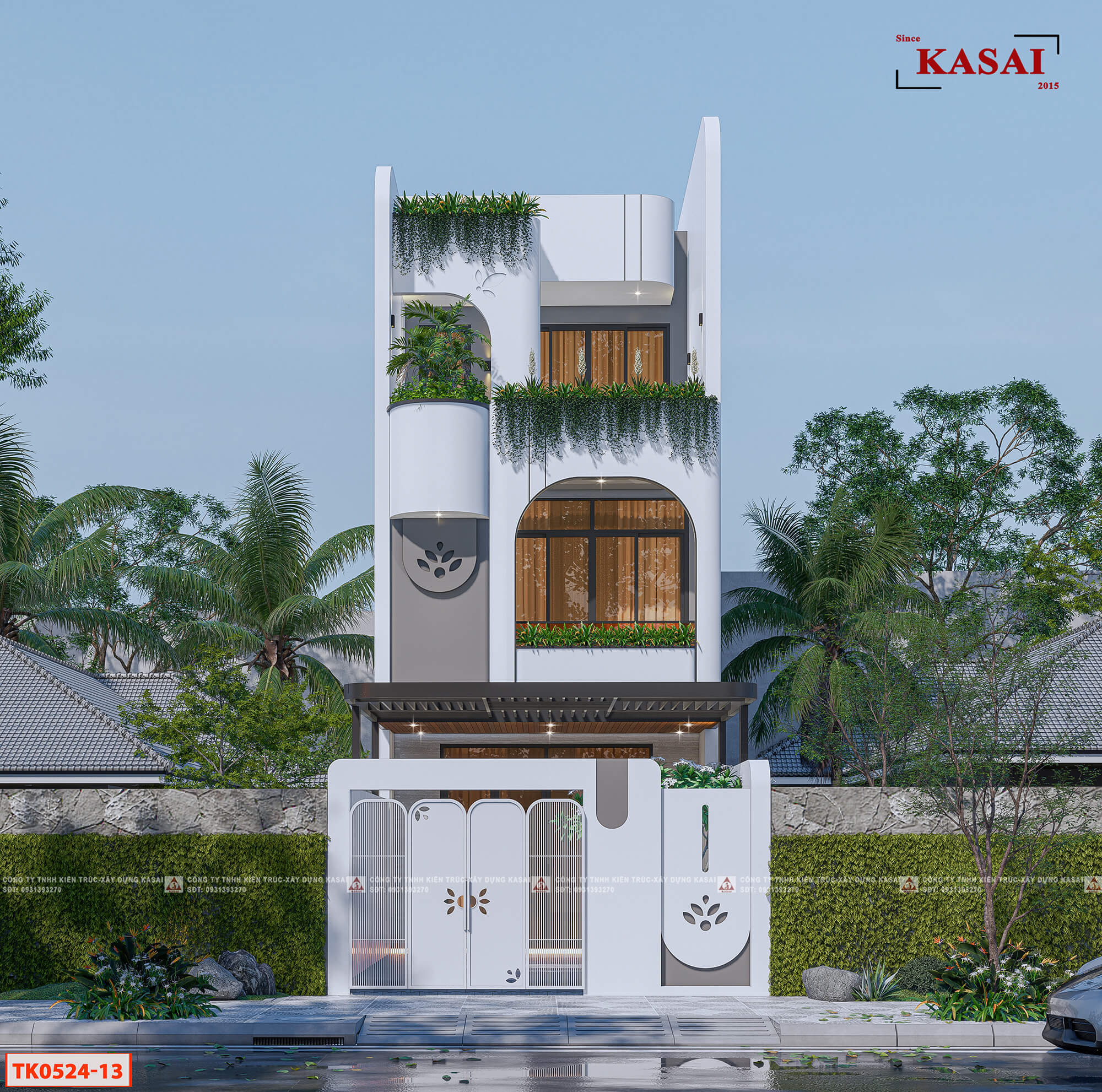 Mẫu cổng nhà ống 5m sắt