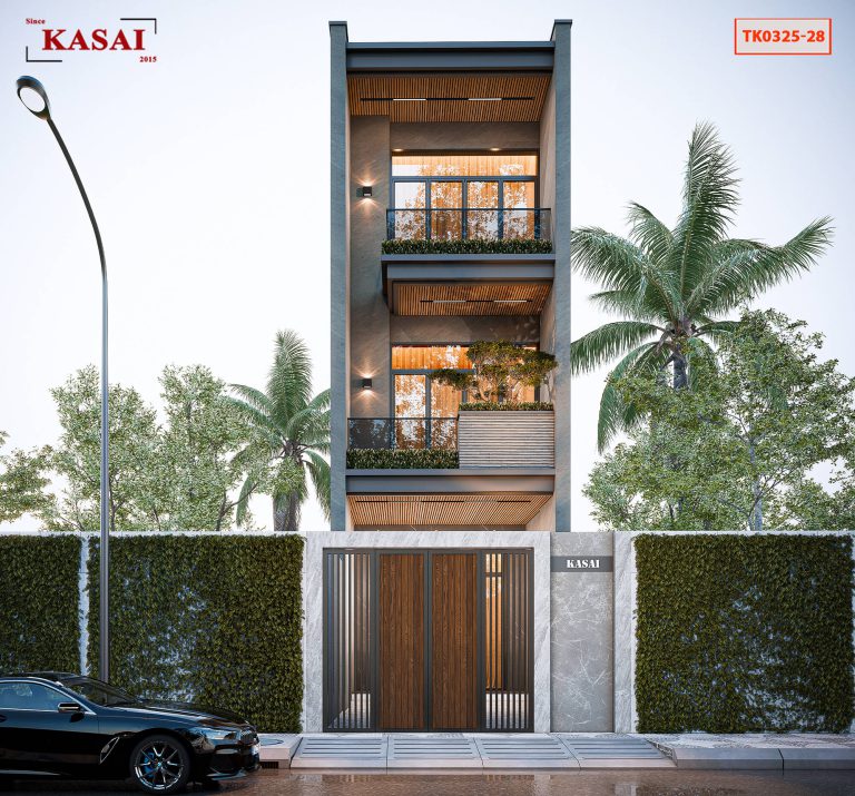 Mẫu nhà 4x25m đẹp