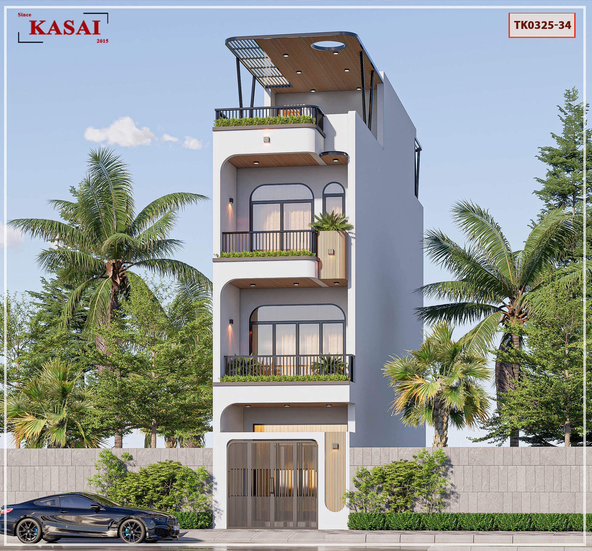 Mẫu thiết kế nhà phố 4x18m 4 tầng
