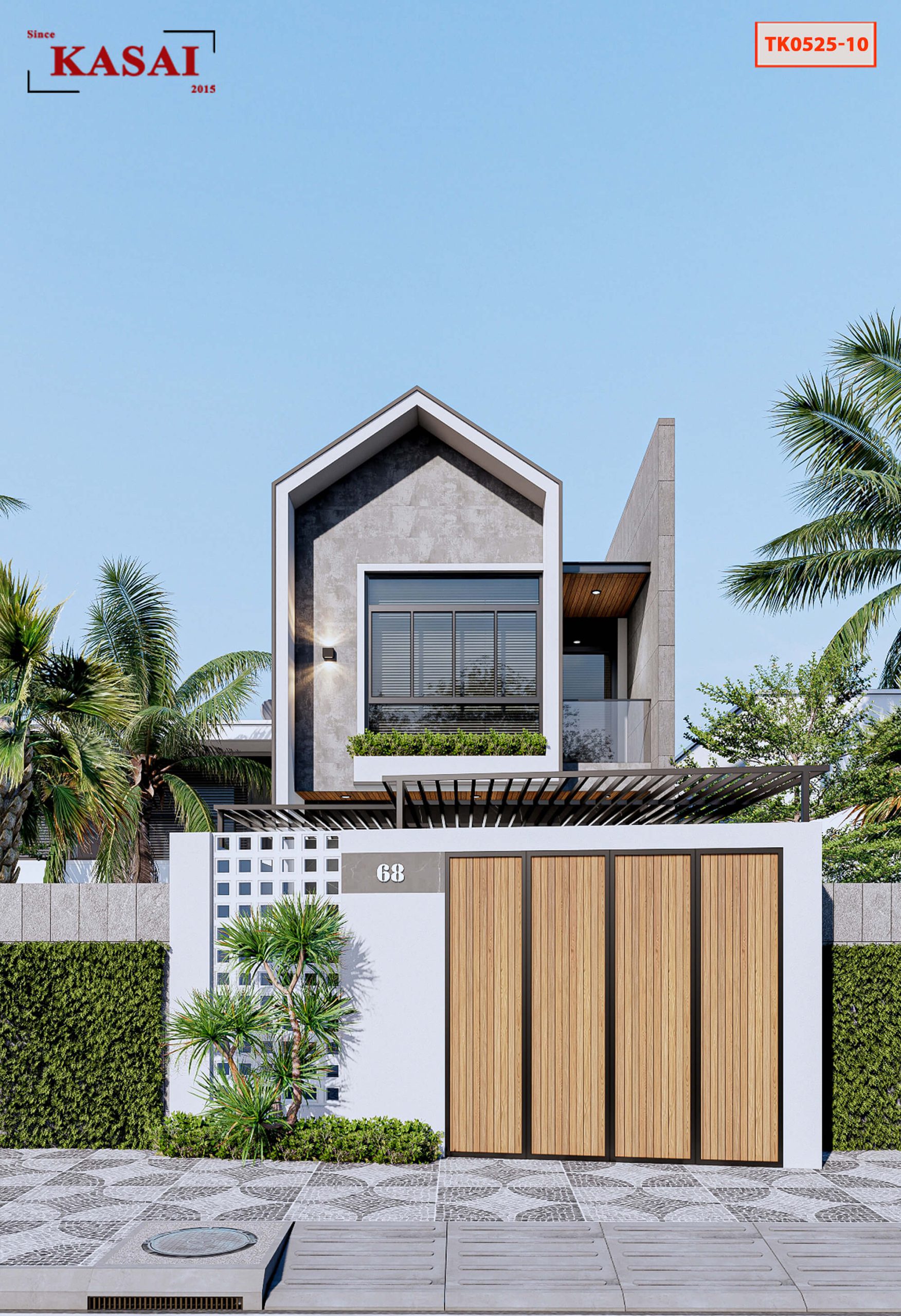 Nhà 2 tầng 3 phòng 5x17m