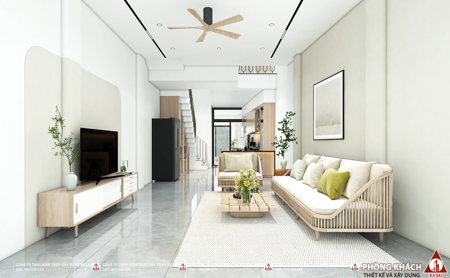 Phòng khách xây nhà trên đất thóp hậu