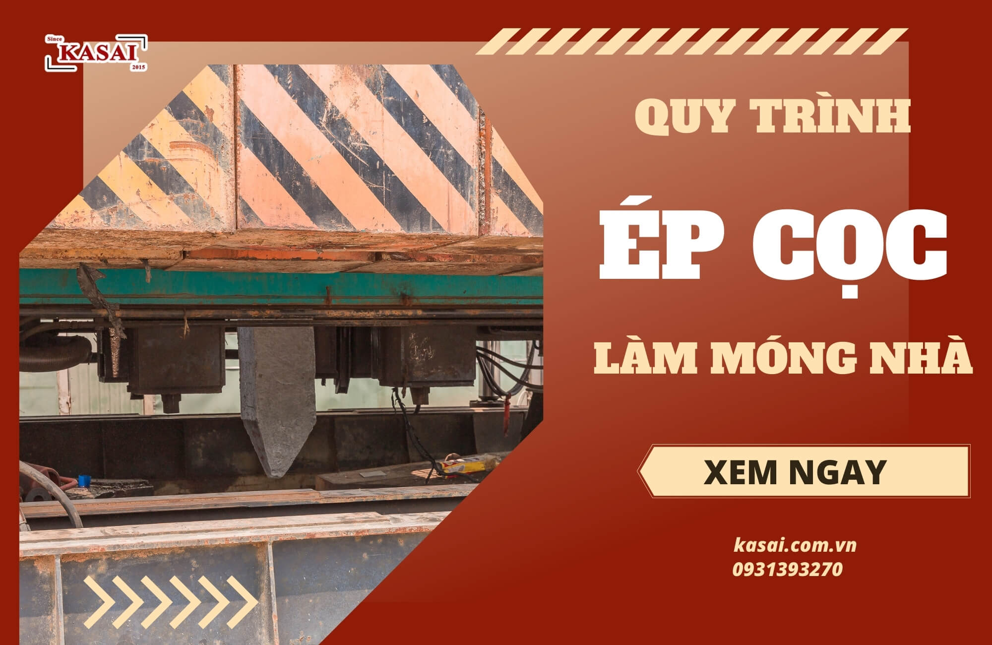 Quy trình ép cọc làm móng nhà chuẩn nhất