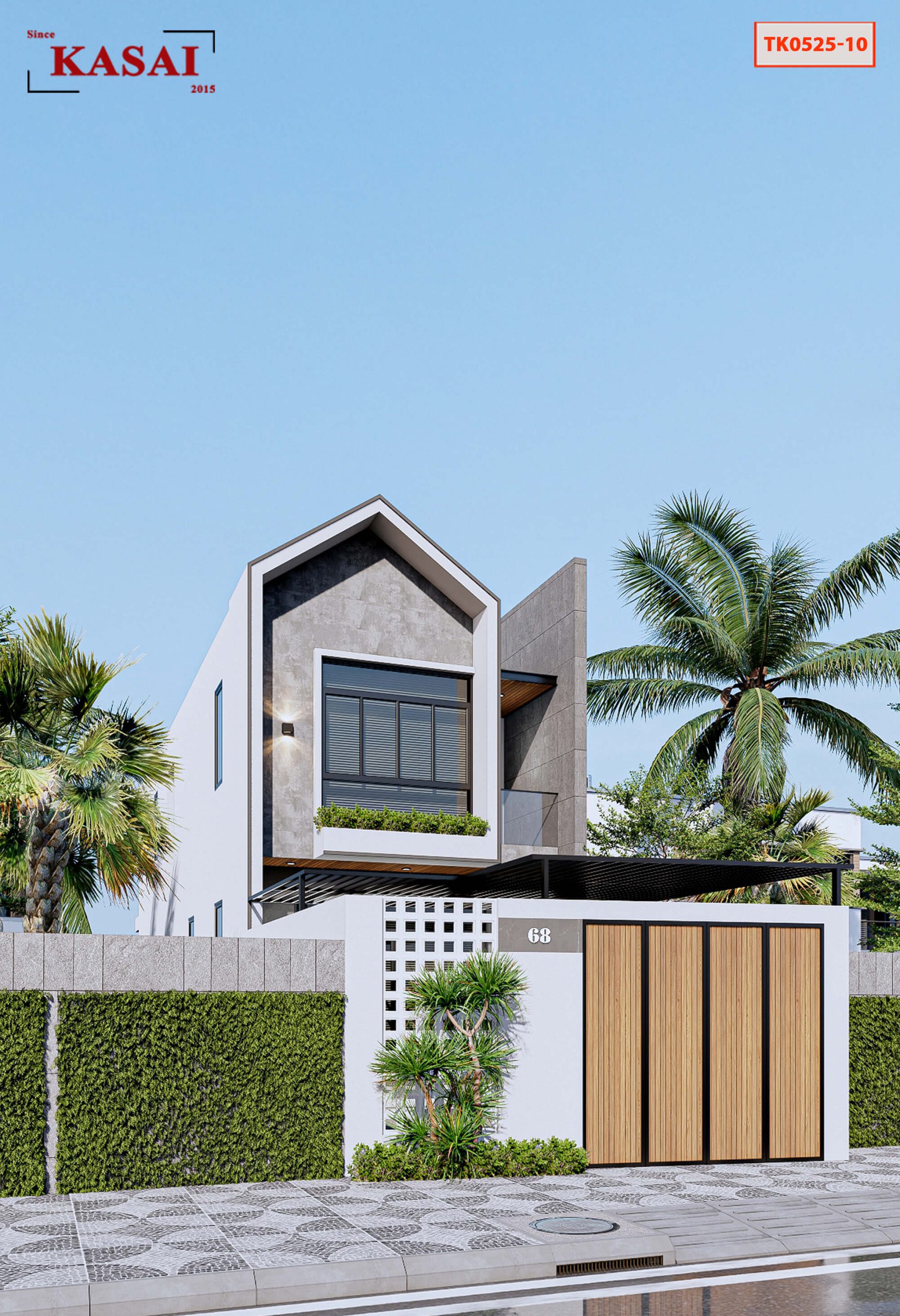 Nhà 2 tầng 3 phòng 5x17m