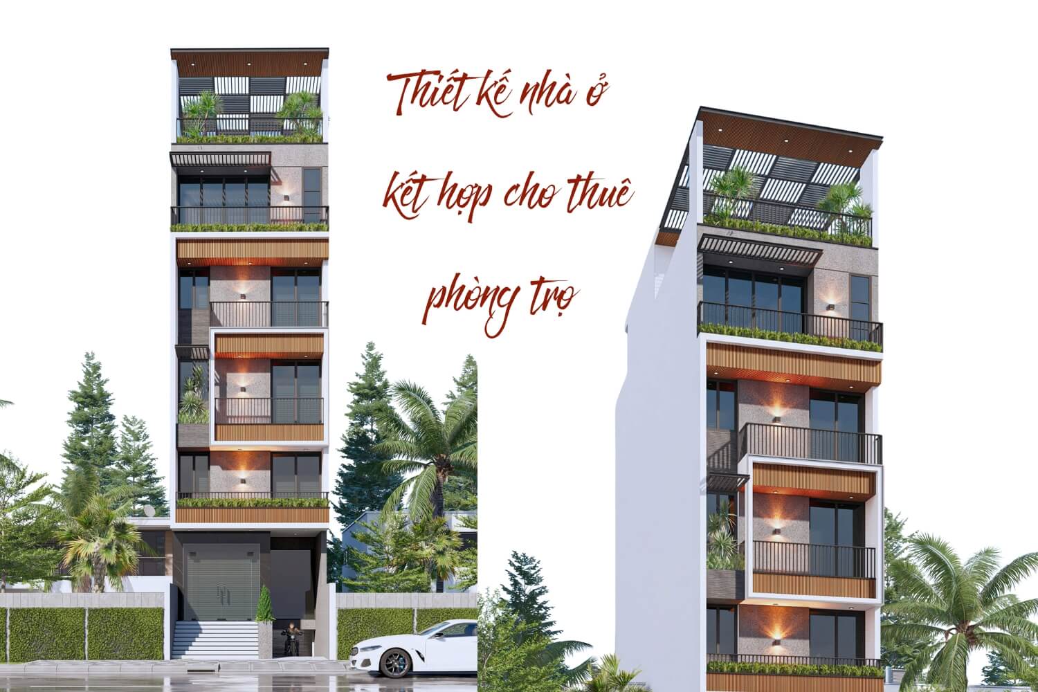 Thiết kế nhà ở kết hợp cho thuê phòng trọ cao cấp chi phí rẻ