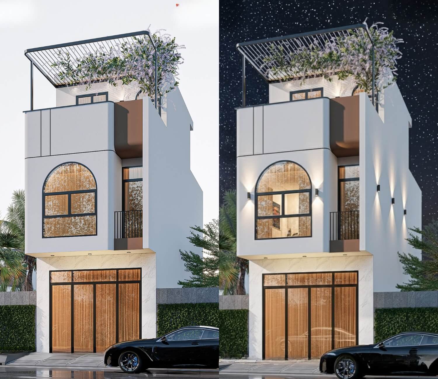 Thiết kế nhà ống 3 tầng 4.5 x15 đẹp ngất ngây vừa chạm đã mê