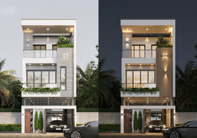 Thiết kế nhà ống 3 tầng 5x17m