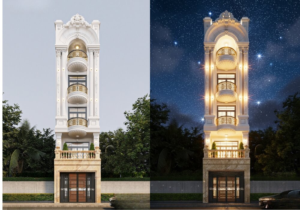 4×12 bản vẽ thiết kế nhà 4x12m thanh lịch và đầy sự tinh tế