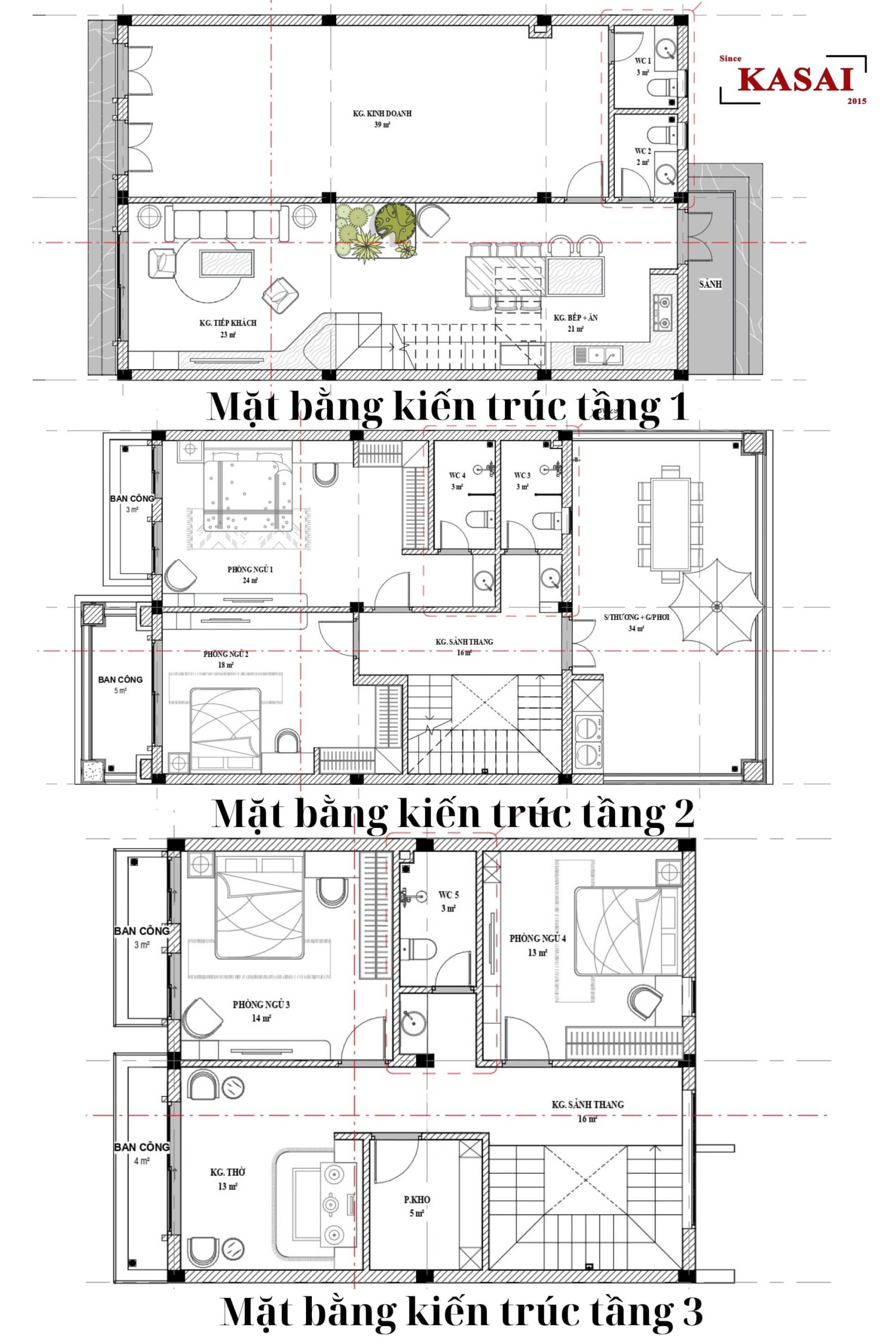 Bản vẽ thiết kế biệt thự mặt tiền 8m tân cổ điển