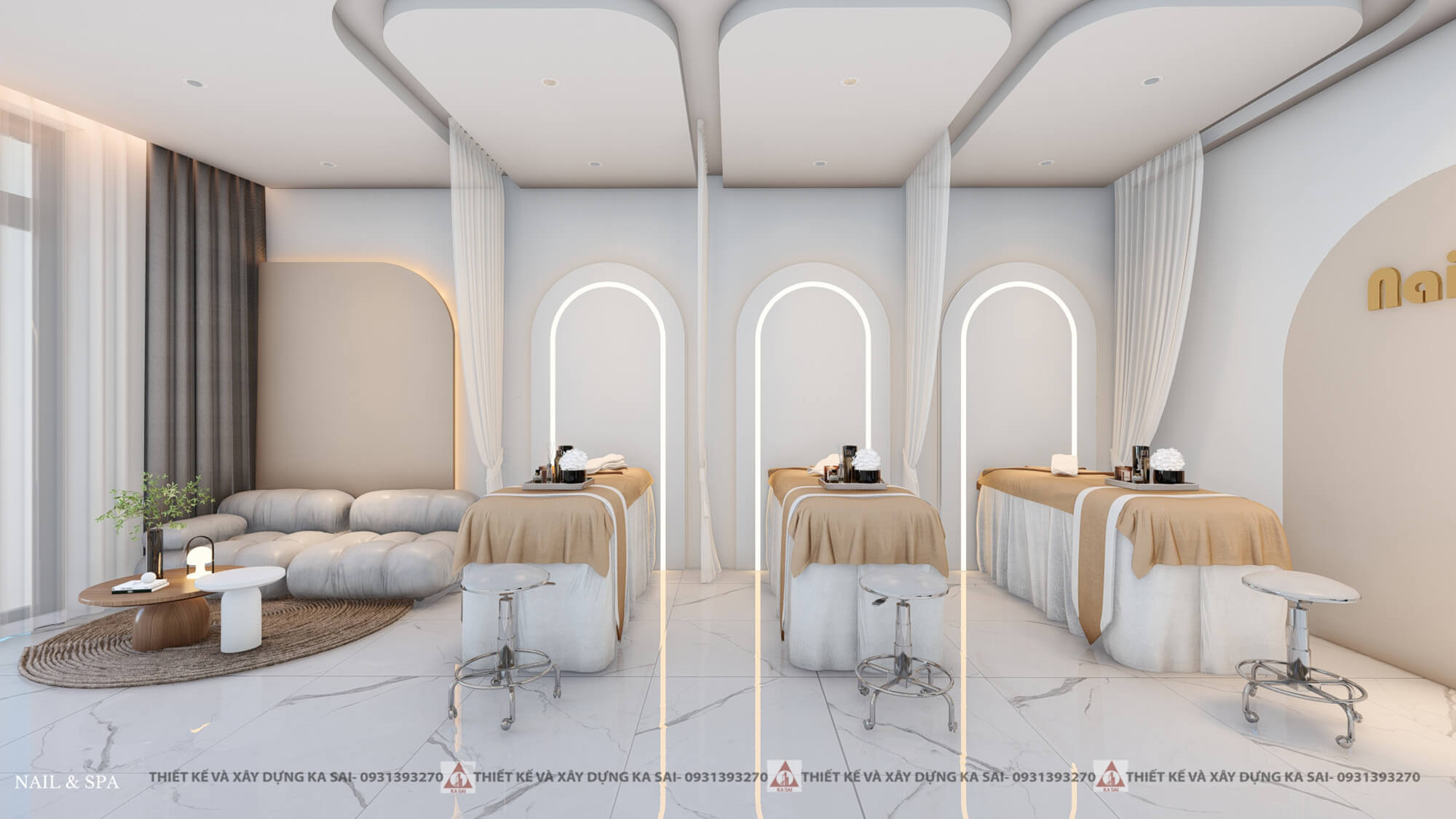Khu vực kinh doanh mẫu nhà 6x18m đẹp