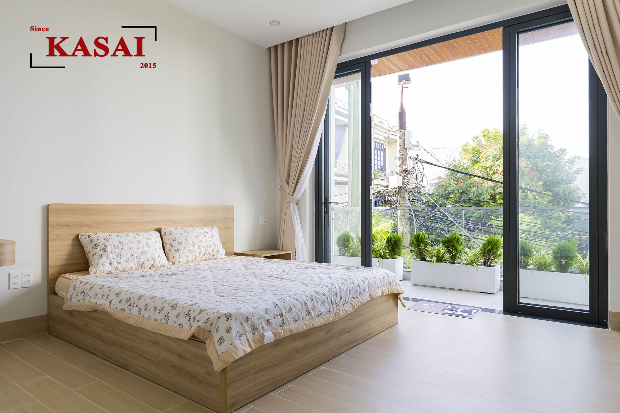 Phòng ngủ 3 nhà 2 tầng hiện đại tại Đà Nẵng