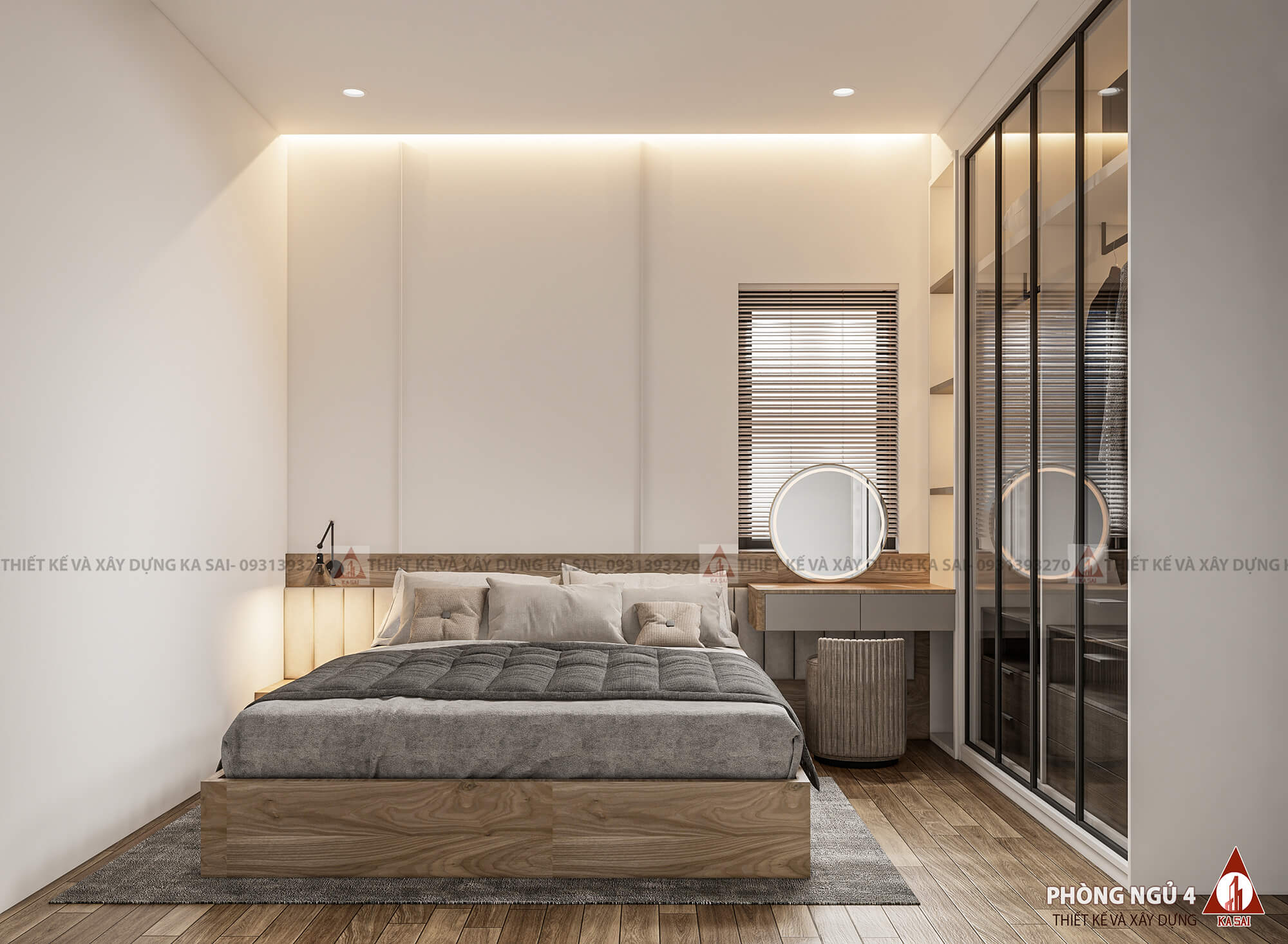 Phòng ngủ 4 biệt thự mặt tiền 8m