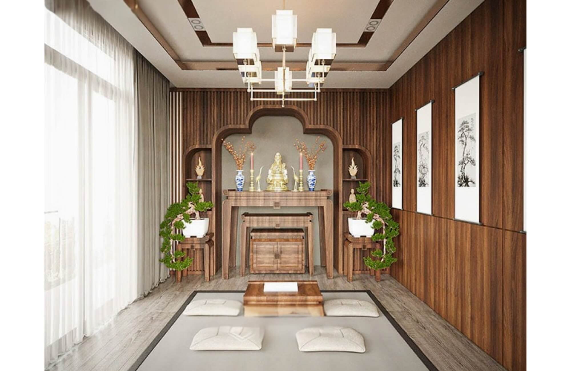 Phòng thờ trên sân thượng