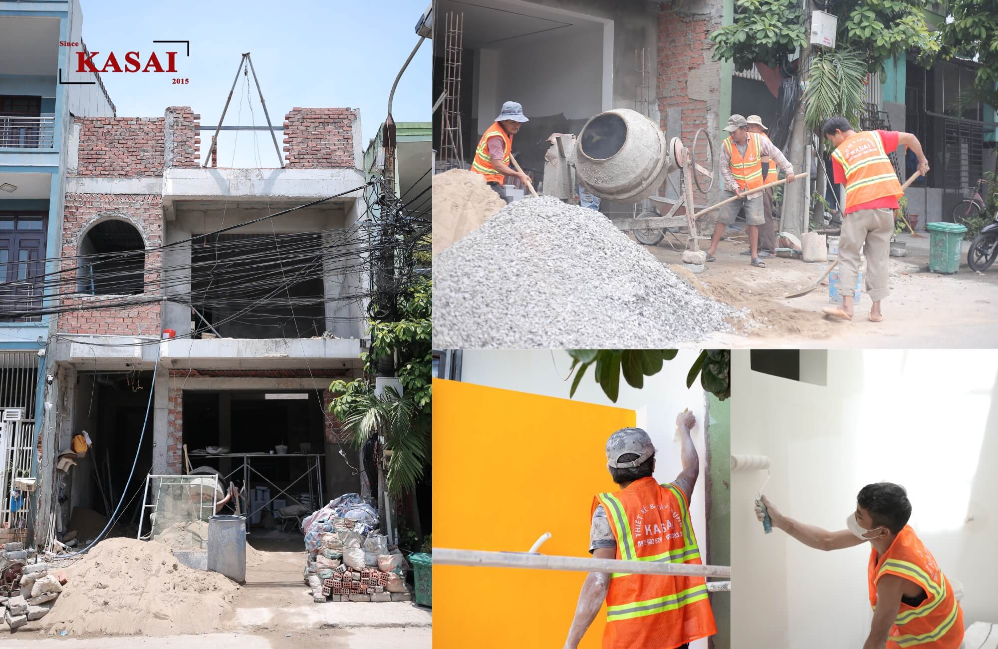 Thi công thô nhà 2 tầng hiện đại tại Đà Nẵng