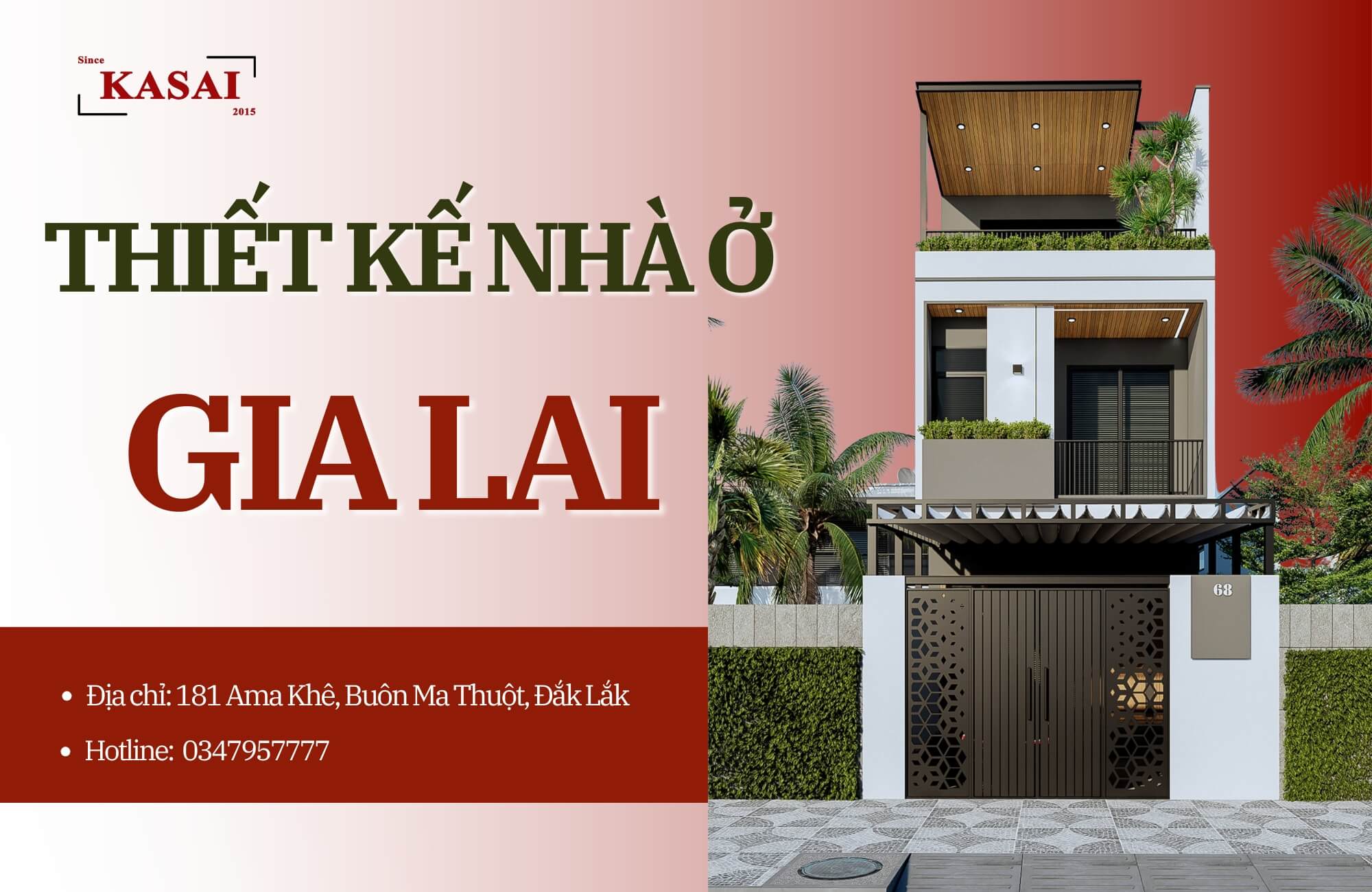 Thiết kế nhà ở Gia Lai đẹp hút mắt