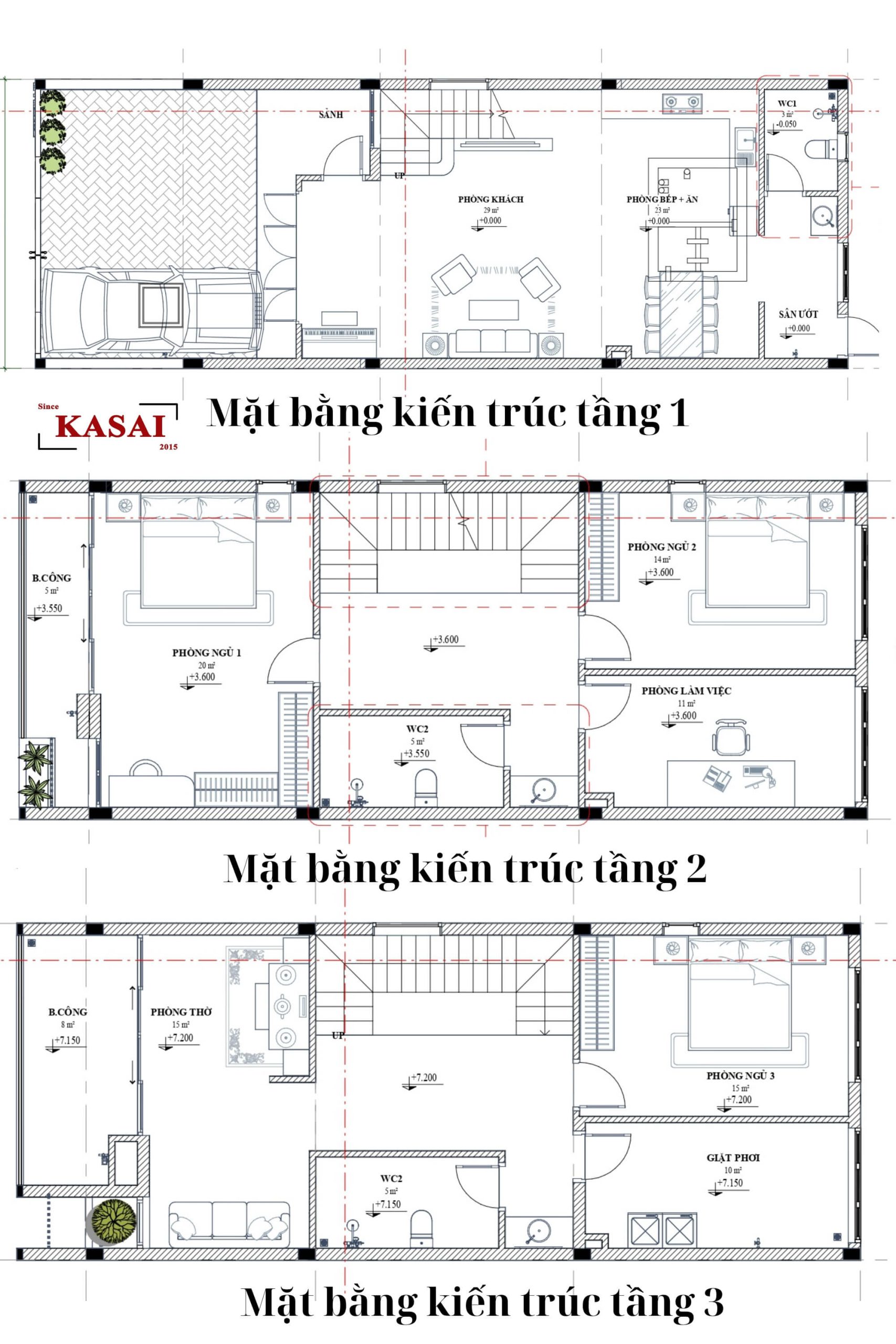 Mặt bằng nhà 6x16m hiện đại, không gian siêu thoáng đãng