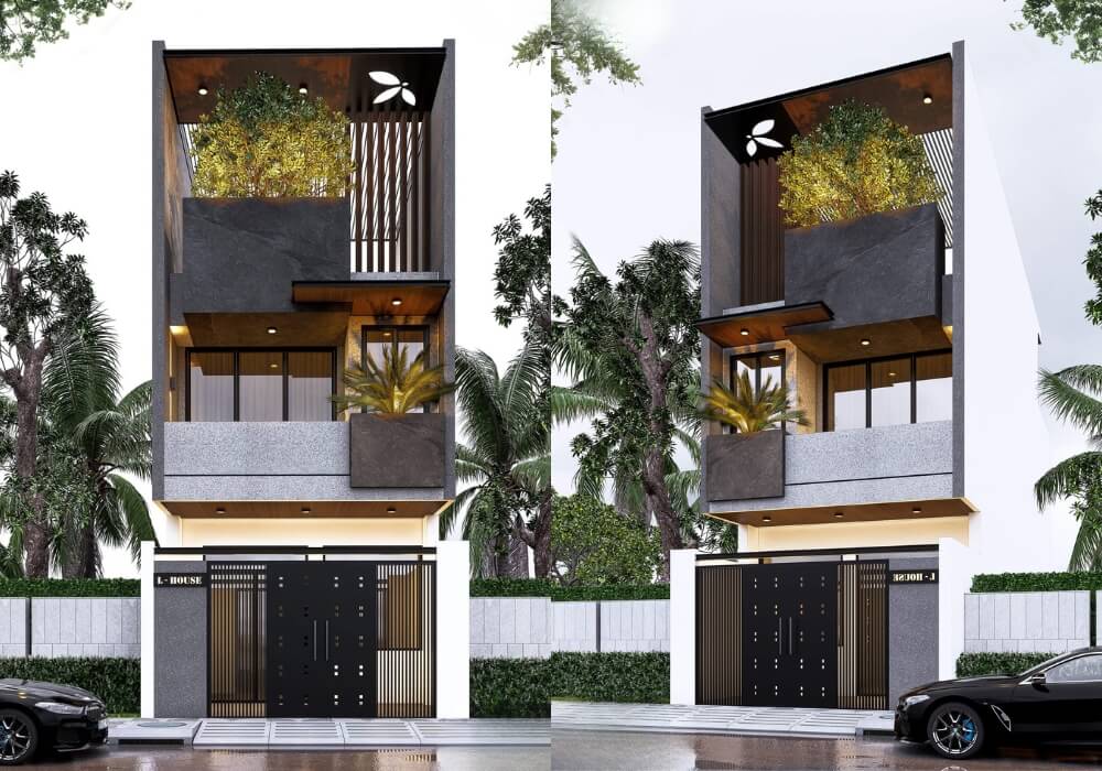 Bản vẽ thiết kế nhà 5x17m 3 tầng mạnh mẽ bền bỉ với thời gian