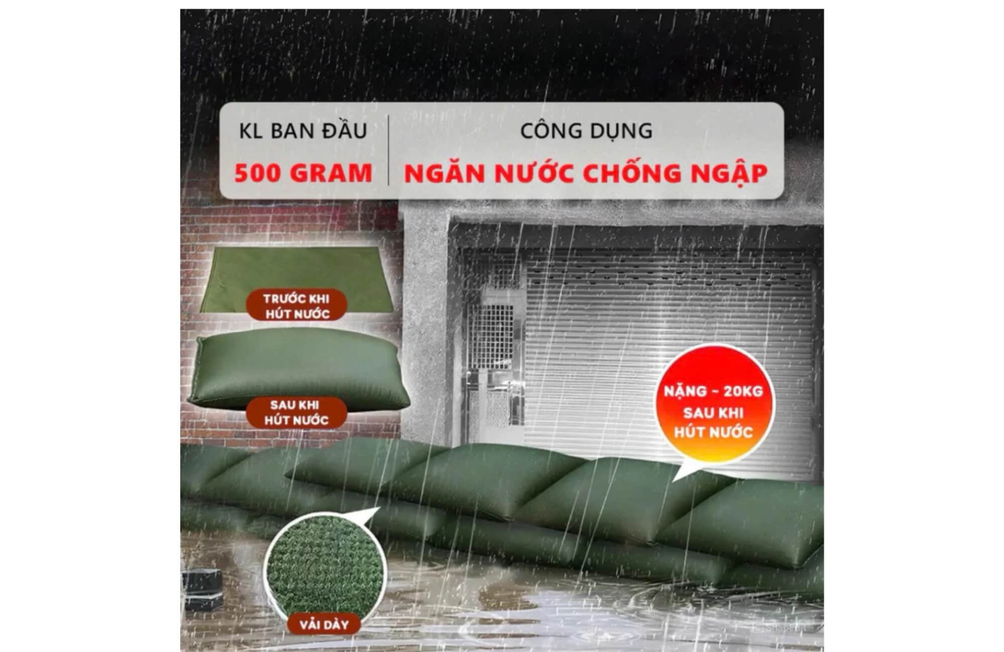 Túi chống ngập tiện dụng