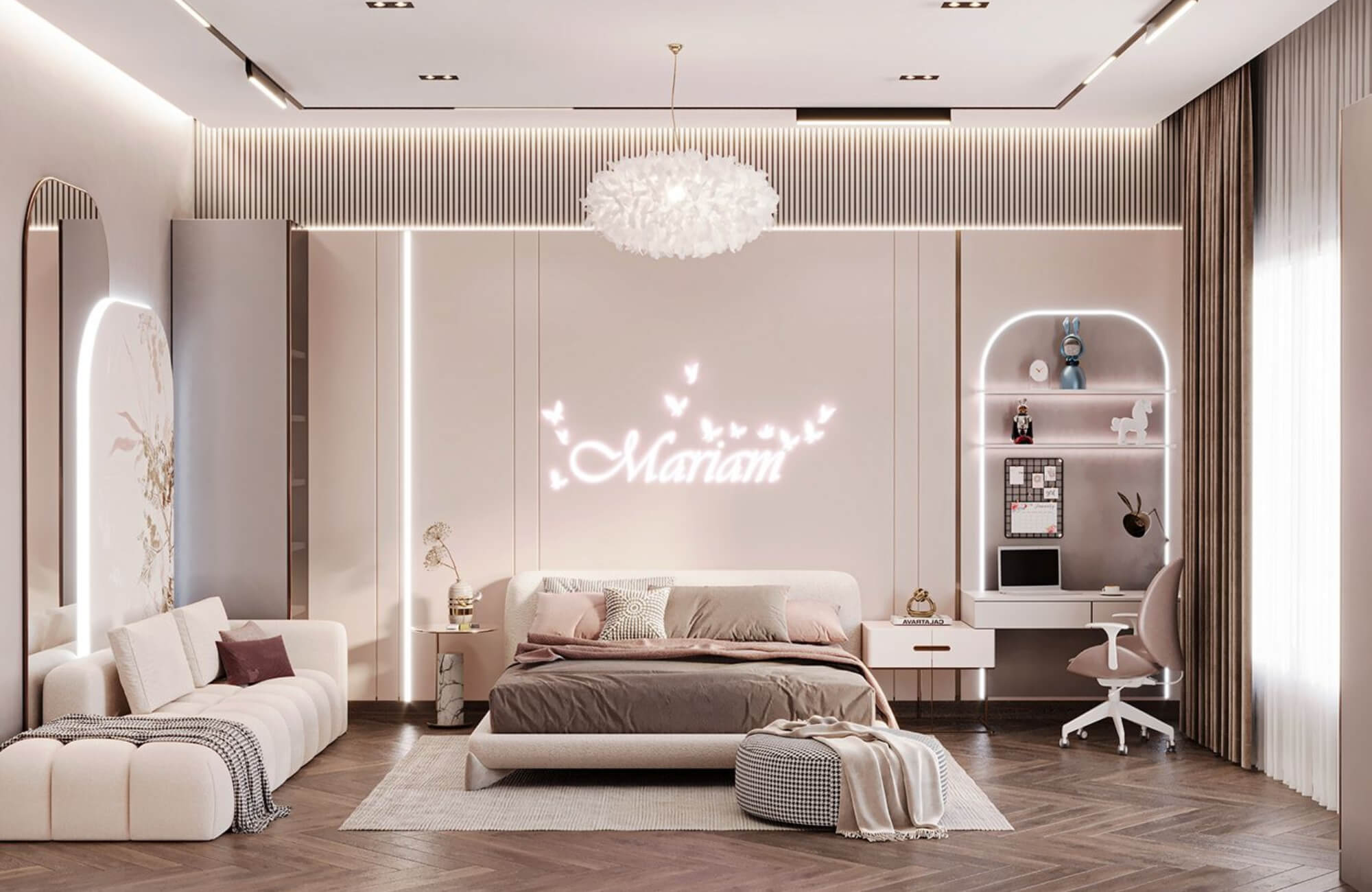Decor phòng ngủ chill cho nữ đẹp