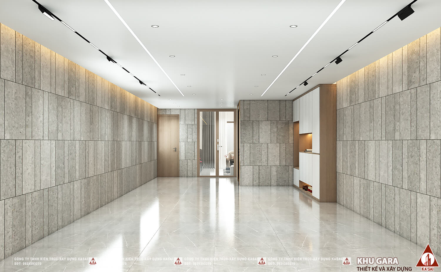 Gara nhà 5 tầng có gác lửng