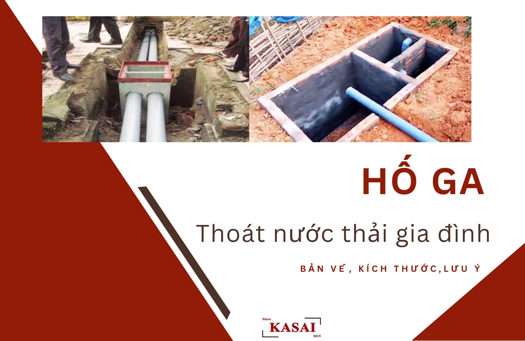Hố ga thoát nước thải gia đình
