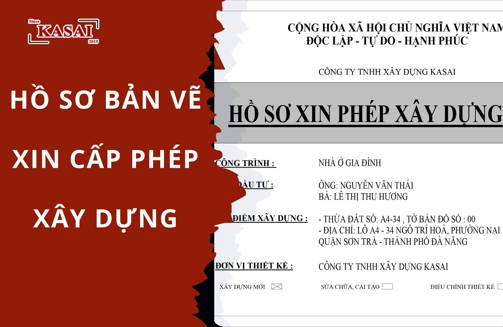 Hồ sơ bản vẽ xin cấp phép xây dựng