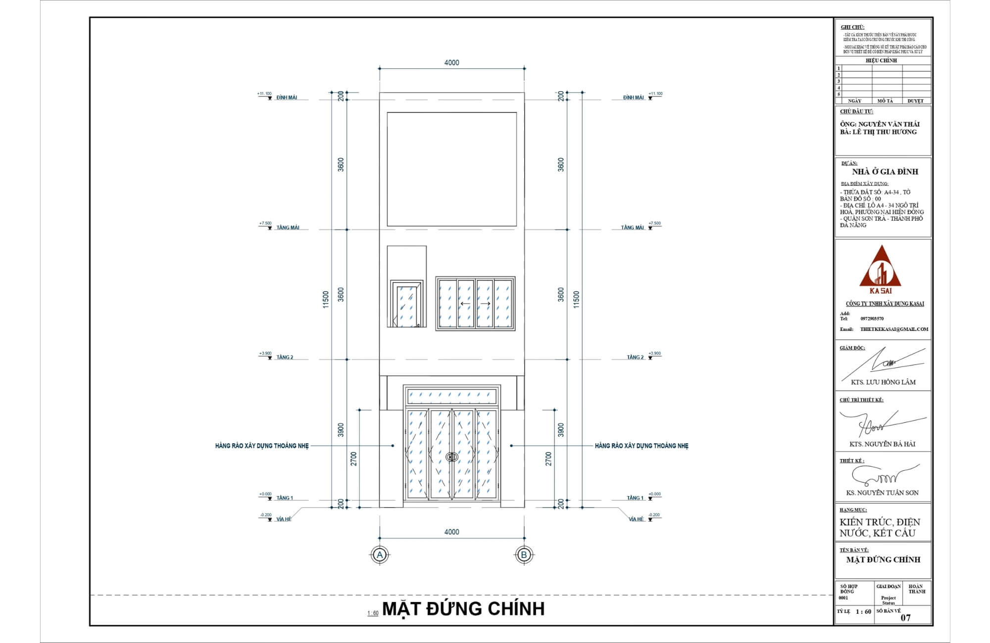 Mặt đứng chính