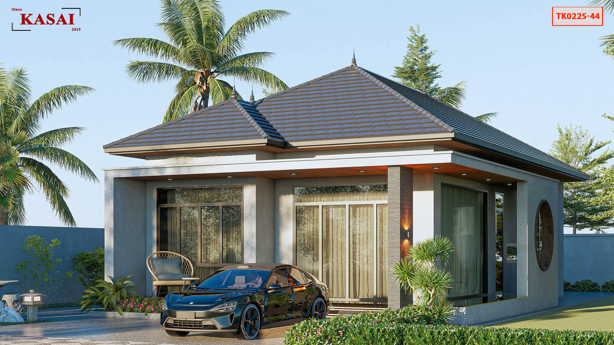 Nhà 15×30 1 tầng – Biệt thự vườn sang trọng giữa thiên nhiên