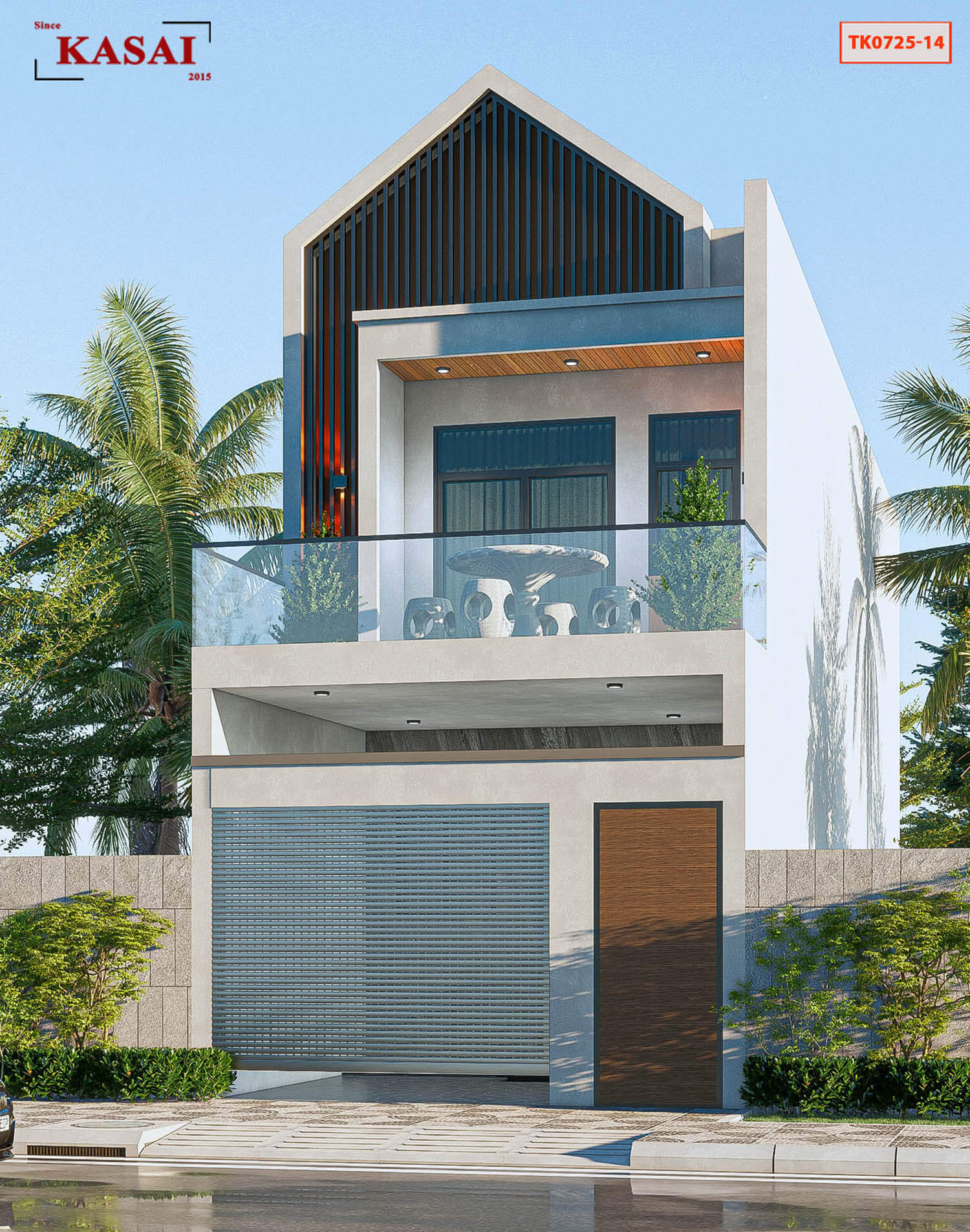 Nhà 2 tầng 5x21m