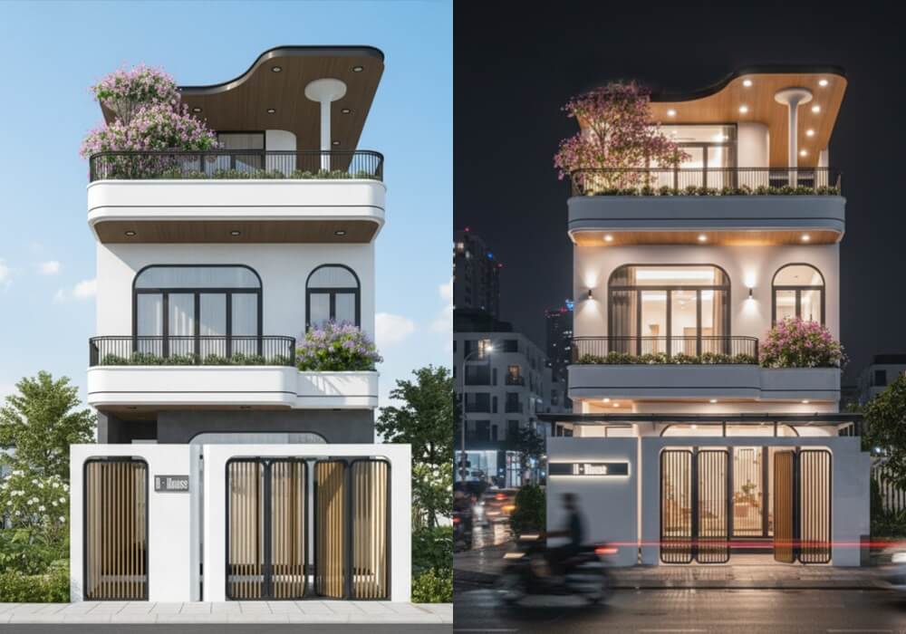 Bản vẽ thiết kế nhà 7x20m 3 tầng tận hưởng cuộc sống siêu tiện nghi