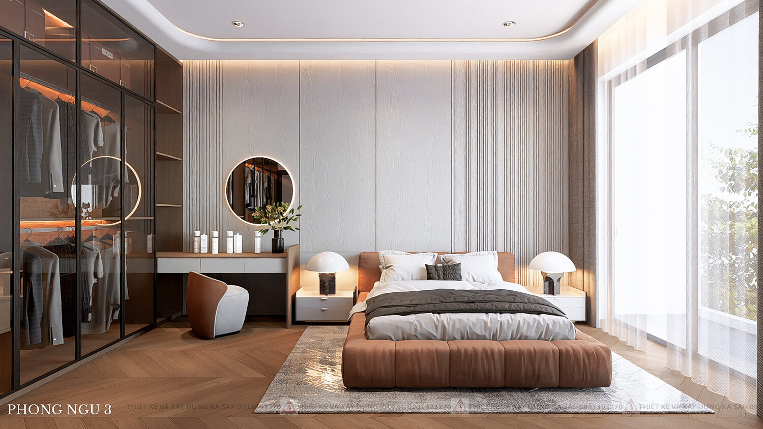 Phòng ngủ 3 nhà 2 tầng mặt tiền 10m