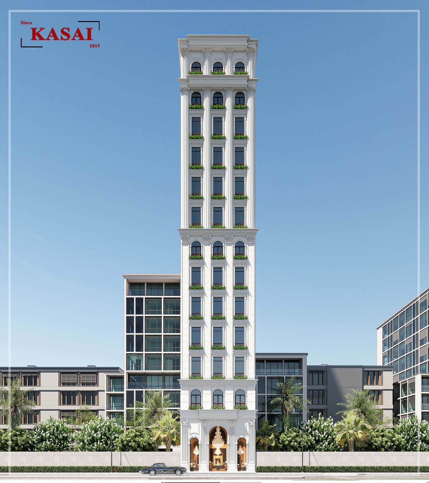 Thiết kế khách sạn 16 tầng đẹp