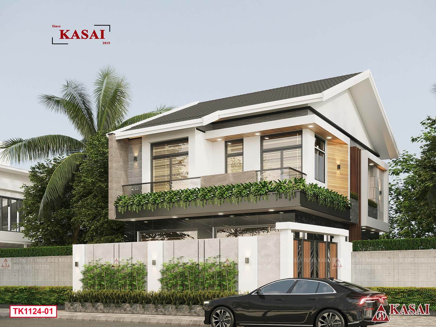 Thiết kế nhà ngang 8m dài 14m 