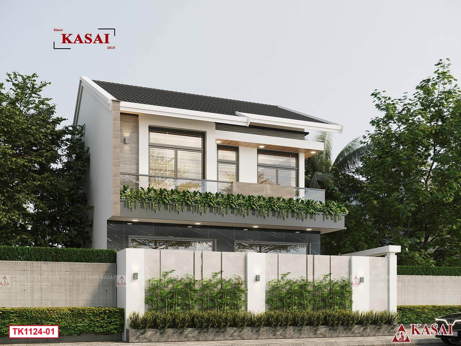 Thiết kế nhà ngang 8m dài 14m 