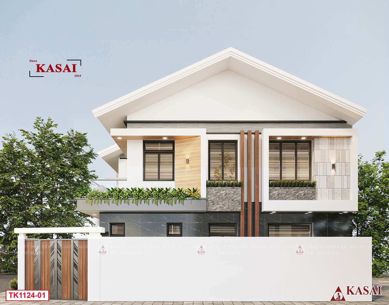 Thiết kế nhà ngang 8m dài 14m 