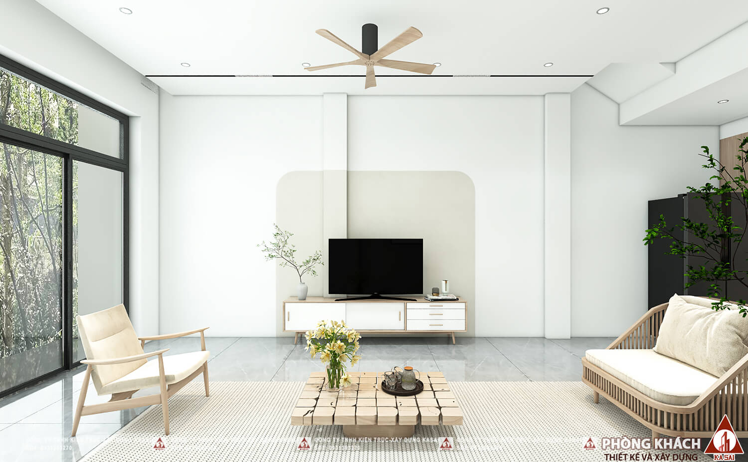 Thiết kế nhà trên đất bị xéo