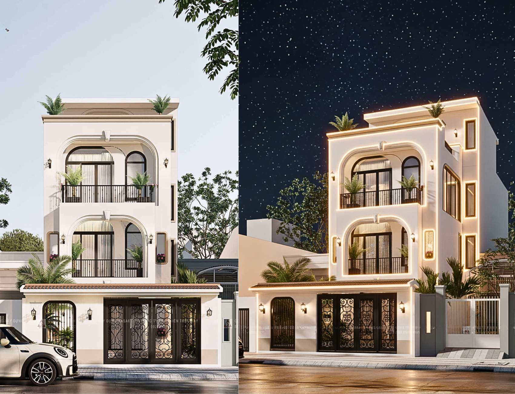 Mẫu nhà mặt tiền 6m tân cổ điển D’s House thời thượng top 1