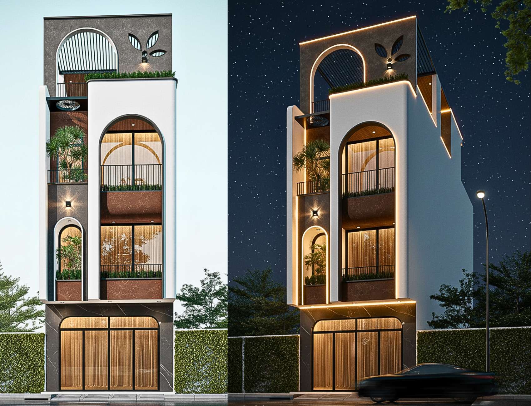 Mẫu nhà ống 4 tầng 5x20m đẹp mê ly (full bản vẽ) – Nhà Anh Vương